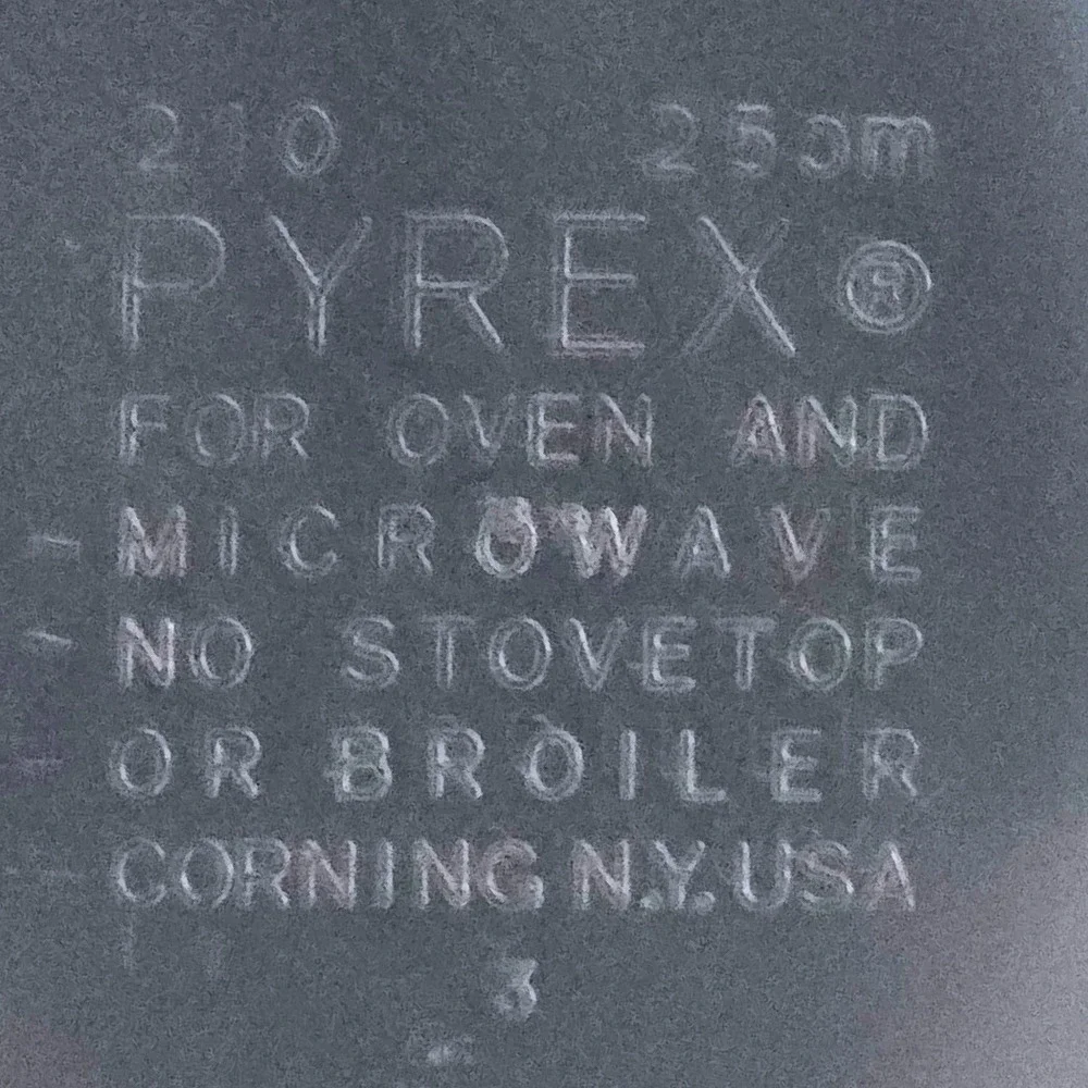Vintage Pyrex 210 Clear Glass 11 in Pie Plate Corning NY USA Oven & Microwave